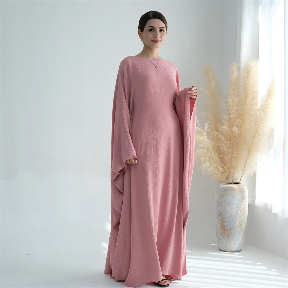 Ramadan Eid Baumwolle Leinen Khimar Abaya Set Dubai Muslim Sets Hijab Kleid Kaftan Abayas Kaftan Marocain Femme Vestidos Para Mujer