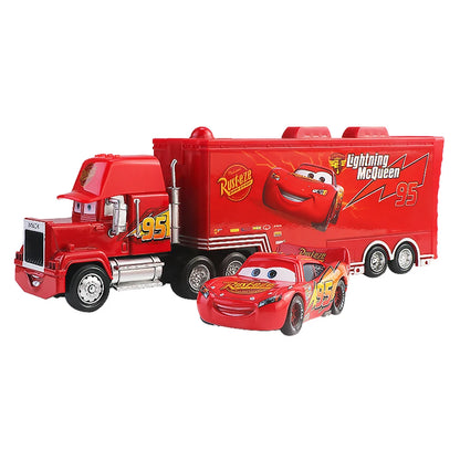 Disney Pixar Cars 2 3 Lightning McQueen Mack Uncle Jackson Storm Car Truck 1:55 Diecast Vehicle Metal Toys Gift for Children