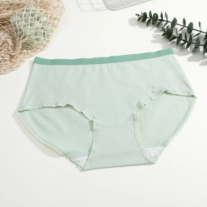 3Pcs/Set Women's Seamless Cotton Briefs Women Panties Solid Color Breathable Underwear Female Low Waist Soft Lingerie S-XXL