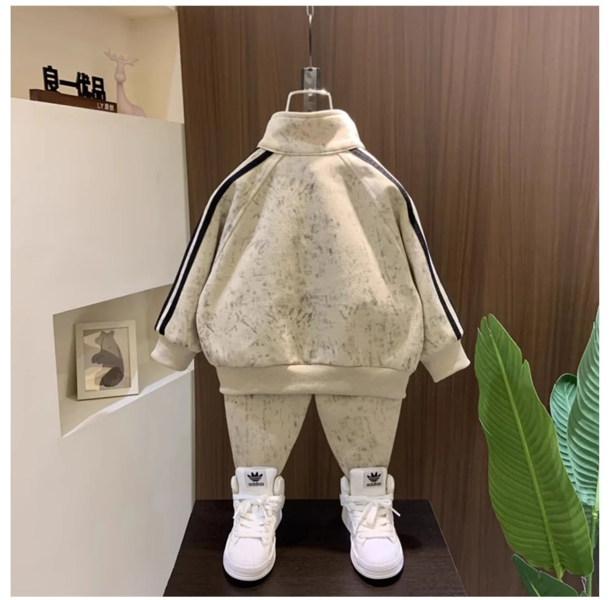 Spring and Autumn Boys' Sportswear Set 2025 New Children's Baby Clothes Set Kids Coat Pants 2pcs.