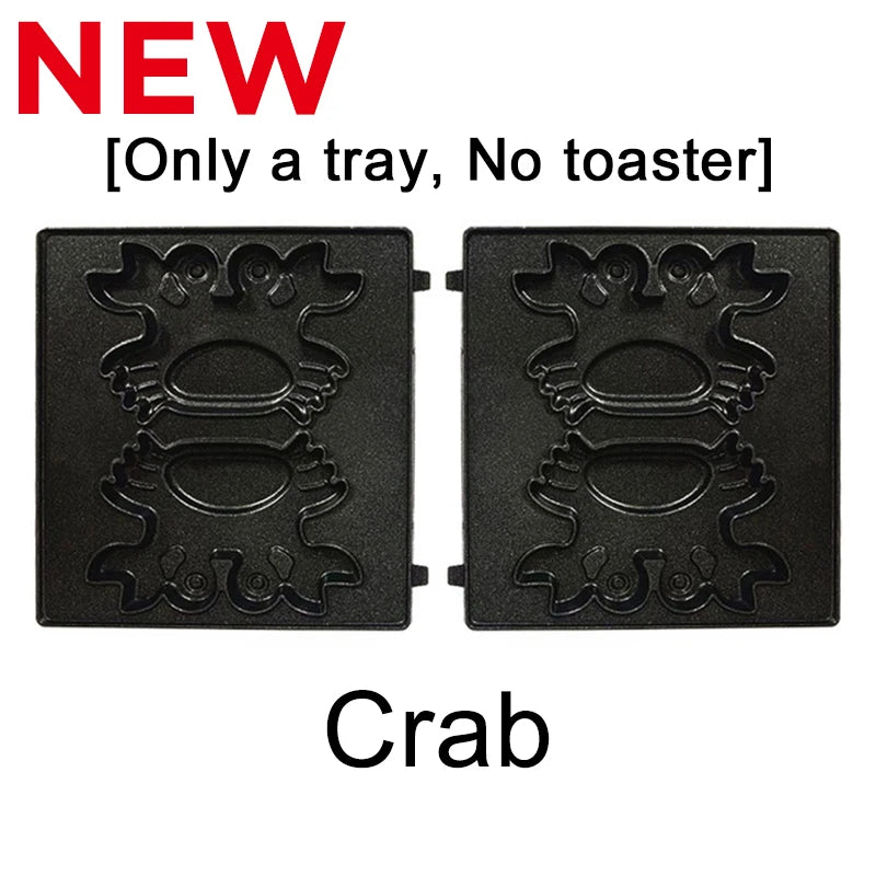 Electric Sandwich Maker Breakfast Machine Household Light Food Multi-Function Waffle Maker Takoyaki Toast Donut Pressure Toaster