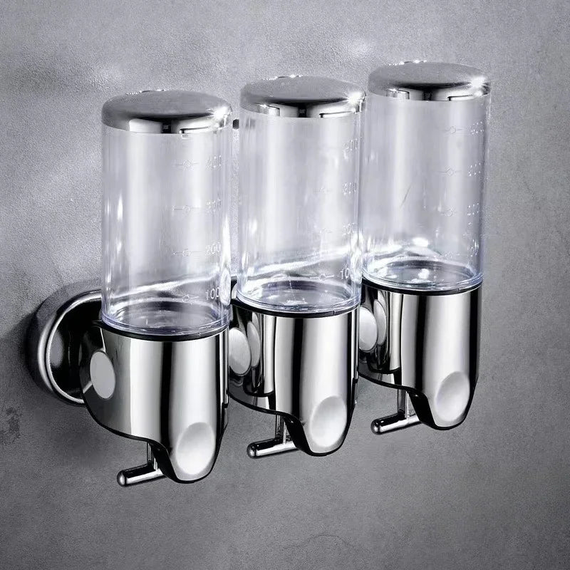 Seifenspender, Shampoo-Spender, Hotel, Badezimmer, Toilette, Wandmontage, Shampoo, Duschgel, Pressbox, Seifenpumpe, Fass, Handflüssigkeit