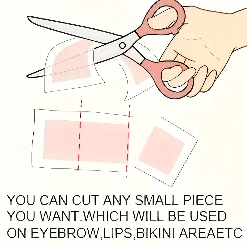 20pcs Hair removal wax paper for lips, facial beard, lips, eyebrows, high bikini line, multi-purpose hair removal wax paper.