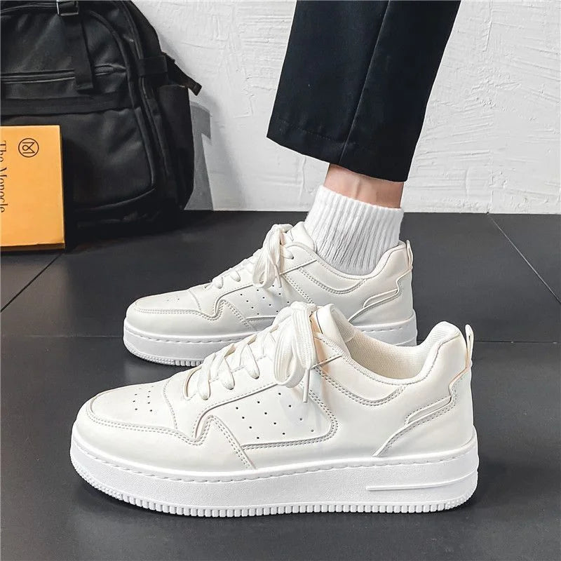 New Men's Sneakers Platform Casual Shoes Lace-up Mens Vulcanized Shoes Breathable Outdoor Running Shoes Fashion Tenis Masculino.