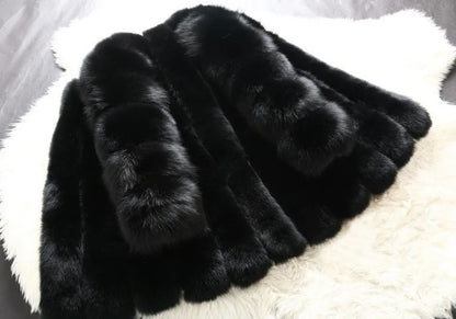 Herbst Faux Pelz Jacken für Frauen Lange Puff Sleeve Frau Mantel Solide Kurze Wärme Oberbekleidung Klausel Damen Elegante Streetwear