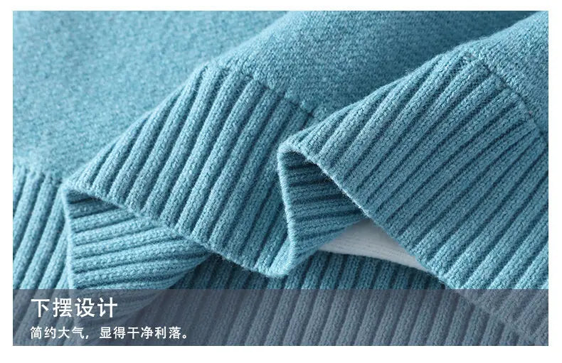 New Fashion Men Streetwear Knitted Sweaters Man Outwear Loose Casual O-neck Pullovers Sweaters Male Fleece Winter Clothing 4XL.