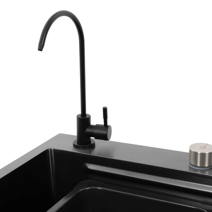 68/75 cm Küchenspüle, Haushaltsspülbecken-Set, Edelstahlspüle, Unterbau-Küchenspüle, rostfrei, großes Fassungsvermögen