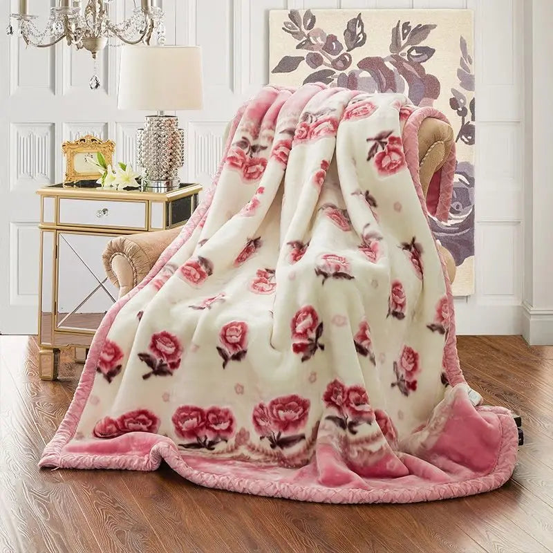 Winter Raschel Blankets Thickened Soft Comfortable and Fluffy Plush Quilt Home Multifunctional Single Person Double Warm Blanket