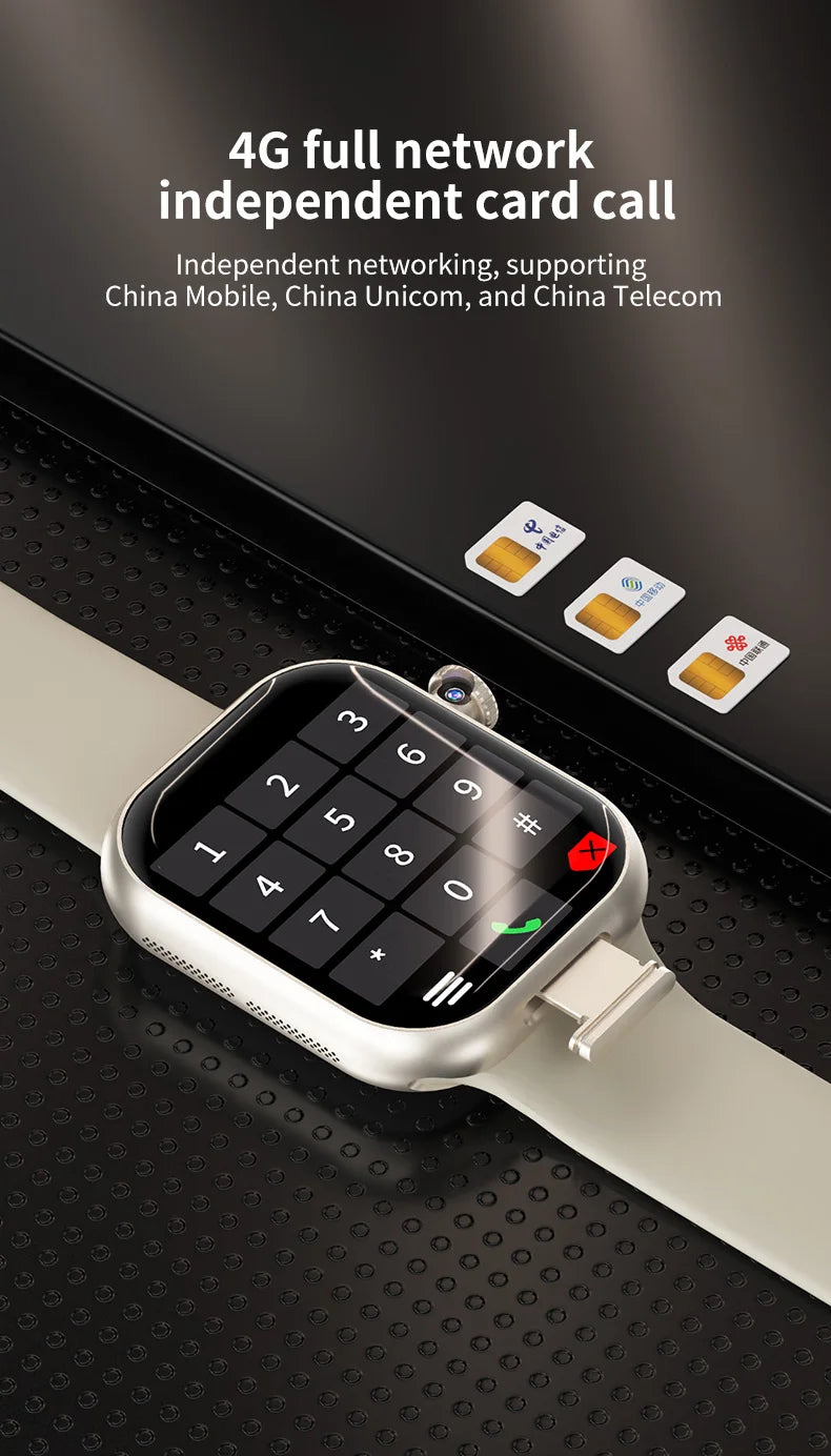 VP29 Smartwatch 5G Android 256GB Storage 4G/5G LTE Sim Card GPS WIFI 2.29 inch 490*580 Amoled Smart Watch With 8MP Rotary Camera.