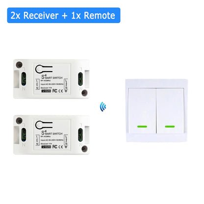 CENFAYA 433 Mhz Drahtlose Fernbedienung Lichtschalter AC 110 V 230 V 220 V Empfänger Modul 1 2 3 Gang Wand Panel Sender EIN/AUS.