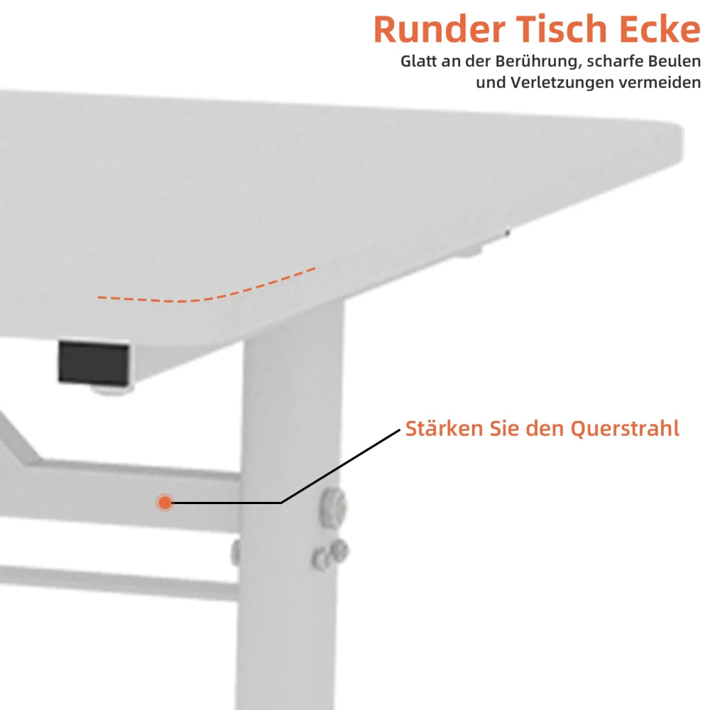 Höhenverstellbarer Arbeitstisch für Kinder und Erwachsene – vielseitig einsetzbar für Zuhause/Büro, platzsparendes kompaktes Design |   Ergonomisch