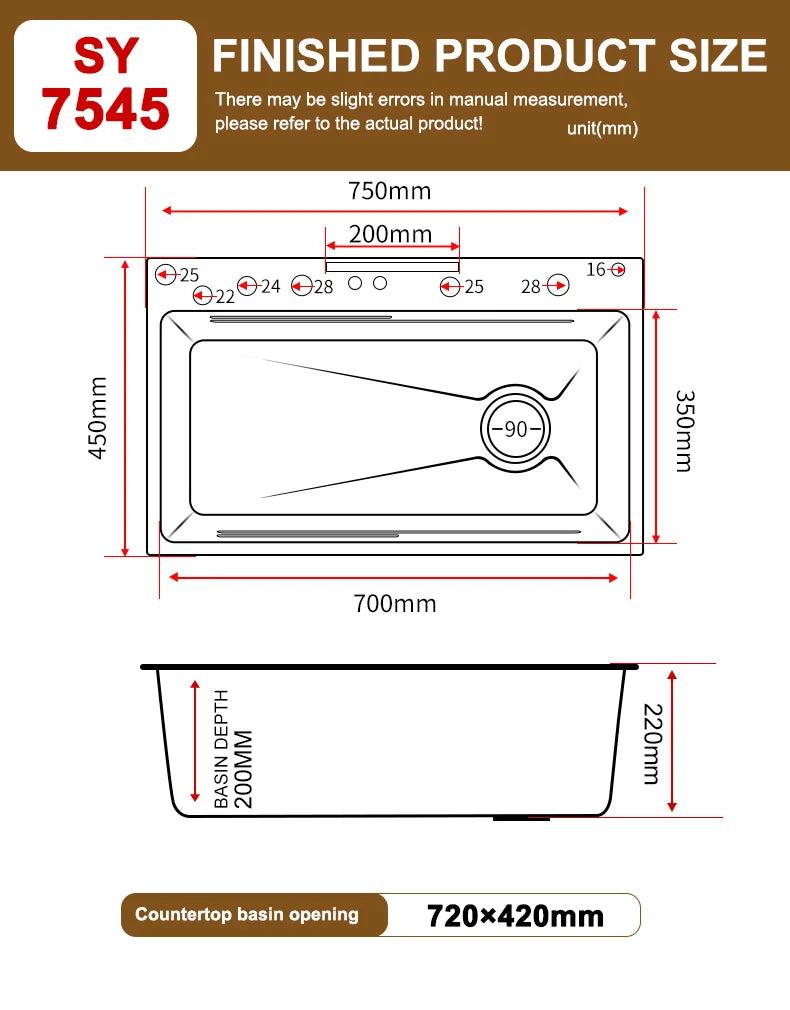 Stainless Steel Digital Kitchen Sink Large Waterfall Pull Out Faucet Honeycomb Embossed Sink Set