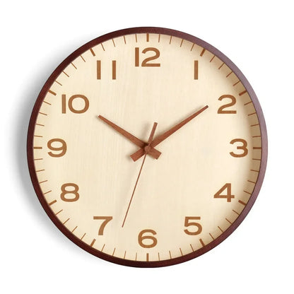 Wanduhr Wohnzimmer Zuhause Wandbehang Massivholz moderne einfache Uhr mittelalterliche Uhr Log Schlafzimmer Dekoration