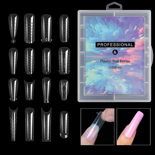 Extension False Nails Art Tips Acrylic Fake Finger Gel Polish Mold Sculpted Full Cover Press on Nails Manicures Accessories Tool.