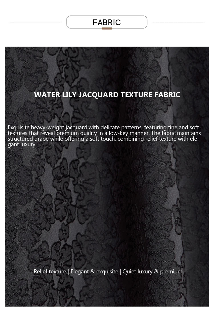 AMII 2025 Arrival Autumn Black A-line Women Skirt  Luxury Style Simple Elegant Elastic Waistband Offcial Lady Blouse 12523037.