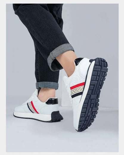 Genuine Leather Casual Shoes Men Designer Luxury Women Tennis Chunky Sneakers Muffin Sport Shoes Man Male Board Footwear