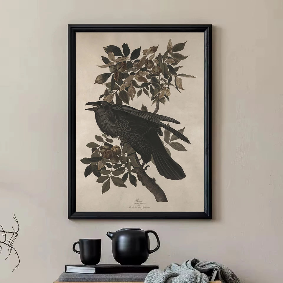 Dark Academia Woodland Moth Medusa Portrait Victorian Gothic Aesthetic Poster Canvas Painting Wall Art Pictures Home Decor Gift.