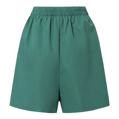 ZANZEA Women Summer Sports Shorts Korean Fashion Culottes 2025 Solid Casual Culotte Pant Elastic High Waist Shorts Streetwear.