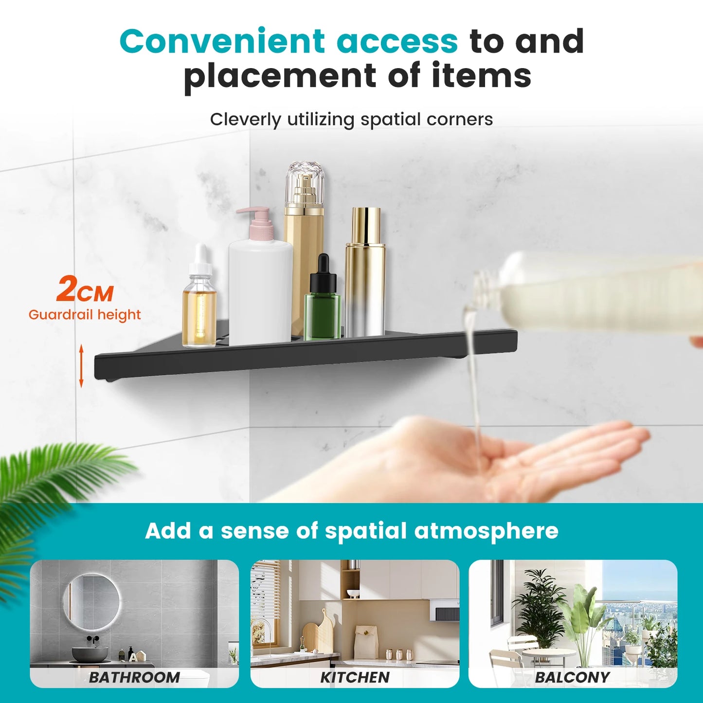 Edelstahl Badezimmer Regal Shampoo Make-up Dusche Lagerung Regal Badezimmer Wand Halterung Ecke Organizer Rack