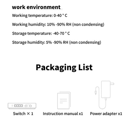 2025 NEW Xiaomi 10G Ethernet Switch 4×2.5G+2×10GMbps Mini Network Switches VLAN Ethernet Splitter Lan Router 6 Ports Hub Switch