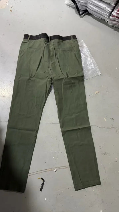 Men's Casual Breathable Cotton Long Pants All Season Versatile Business Style Comfortable Fit Youth Fashionable Loose Fit.