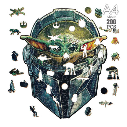 Movie Characters Wooden Puzzle Film Star Wood Jigsaws 2D Magic School Badge Character Jigsaw Toys for Kids