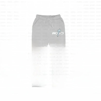 Streetwear Sportswear Set NOFS Printed Loose Hoodie Sweatshirt Men Women Casual Pants Autumn Winter Fashion Outfit