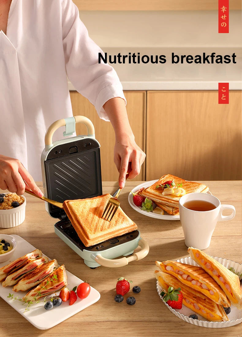 650W Electric Sandwich Maker Waffle Machine Toaster Baker Takoyaki Pancake Donuts Sandwichera Breakfast Machine 220V.