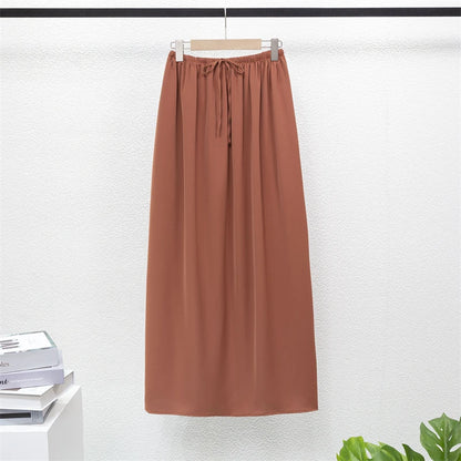 Muslim Sets Two Pieces Prayer Clothing Long Hooded Smocking Sleeve Shirts Hijab Loose Maxi Skirts Elastic Waist Women Abaya Sets.