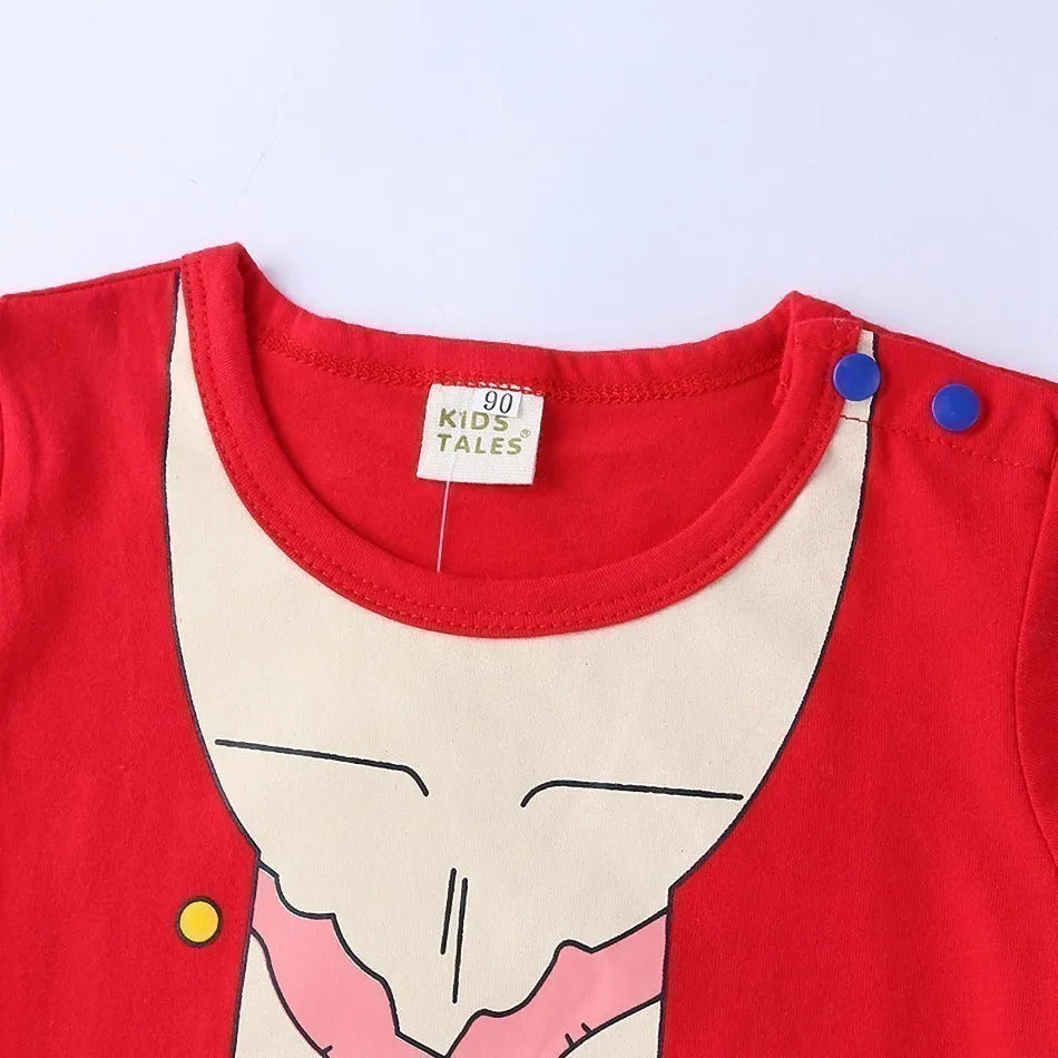 Baby Sommer kurz ärmel ige Baumwolle Anime Overall Jungen Mädchen Rollenspiel Kostüme Baby Kurzarm Body suits Kinder Stram pler