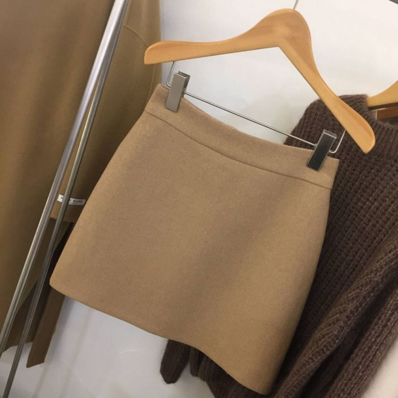 Skirts Women Simple 5XL Korean Fashion High Waist Ladies All-match Elegant Streetwear Button Y2k Skirt A-line Harajuku Chic Ins.