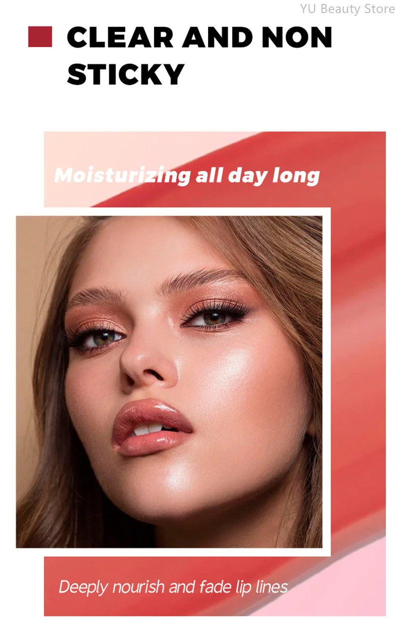 6 Colors Lip Plumping Gloss Instant Lip Plumper Extreme Volume Serum Oil Moisturizing Sexy Plump Lips Korean Makeup Products.