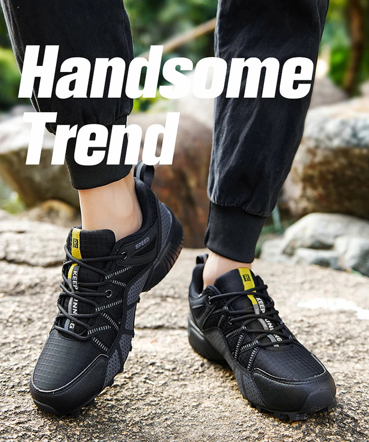 Men's Hiking Sports Shoes Waterproof And Wear-Resistant Hiking Training Shoes Outdoor Woodland Non-Slip Tactical Training Shoes.