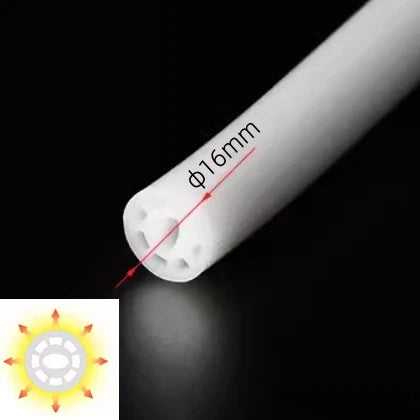 360° Glowing Round LED Neon Tube Rope Lamp Flexible Silicone Diffuser Channel WS2811 WS2812B Soft IP65 Outdoor Tape Strip Lights