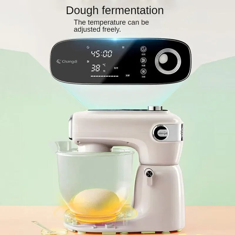 Premium Food Mixer with Dual Blades, Automatic Kneading Large Touchscreen and DC Motor for Quiet Operation 220V.