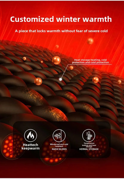 Outdoor Ski Fleece Jacket Men's Autumn And Winter Brand Thick Very Cold Plush Lapel Coat Casual Snow Windproof Sweatshirt Jacket.