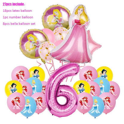 Disney Prinzessin Geburtstag Party Dekorationen Mädchen Kind Deco Disney Prinzessin Geburtstag Teller Servietten Tassen Geschirr Liefert Setup