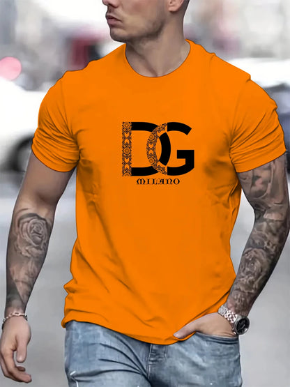 T-shirt Summer New High-quality Cotton Short Sleeved letter Printed O-neck T-shirt Fashion Designer Matching Top.