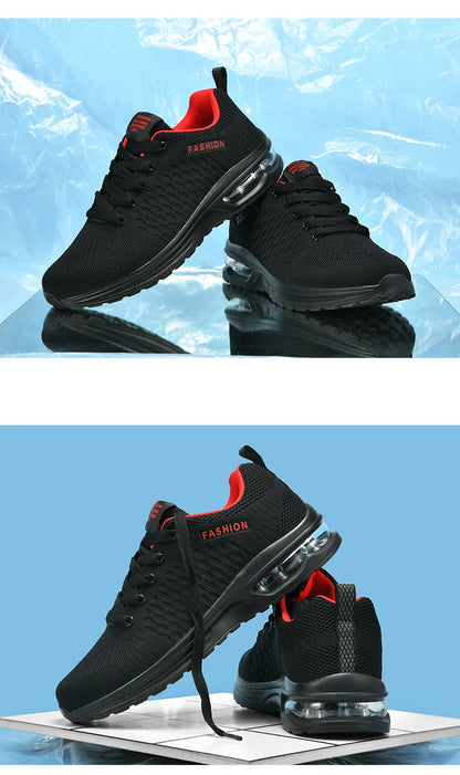 Plus Size 46 47 Mens Sports Shoes New Fashion Summer Black Sneakers Man Cushioning Air Running Shoes Husband chaussure de course.