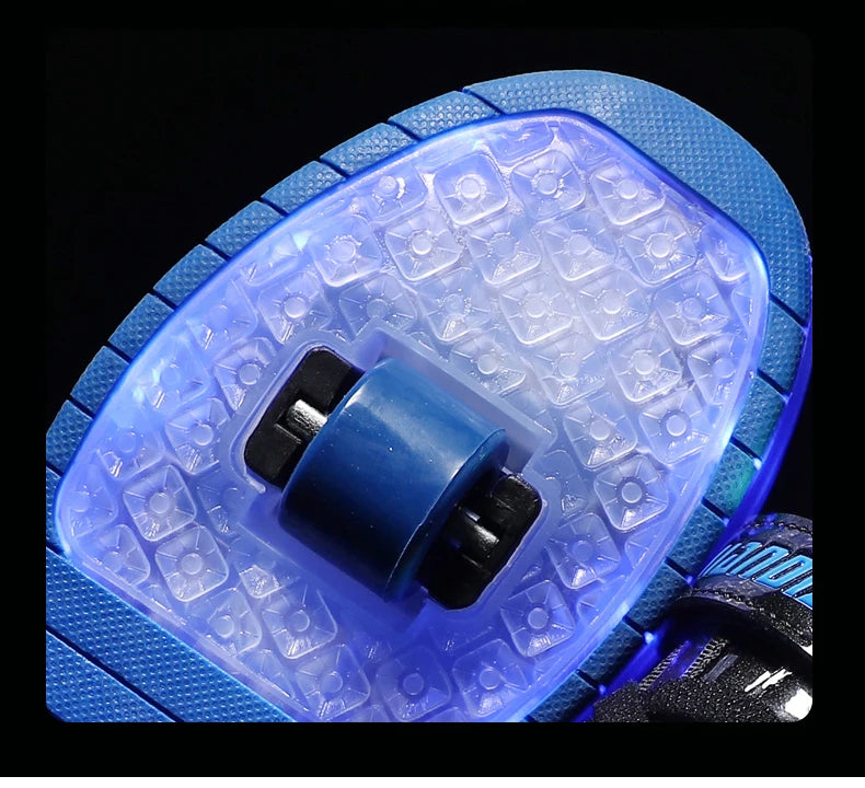 Two Wheels Children's Led Light Roller Skate Shoes For Kids Boys Girls Luminous Sneakers Skateboard USB Charging.