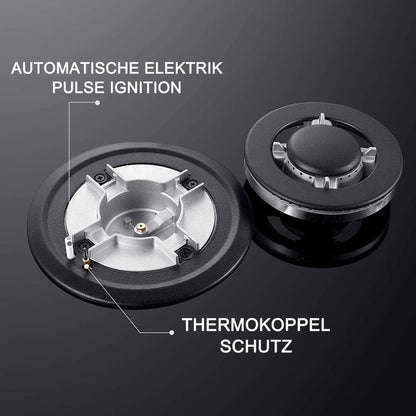 TopStrong 4-burner glass ceramic built-in stove natural gas Propanga gas hob EUGCT-B04.