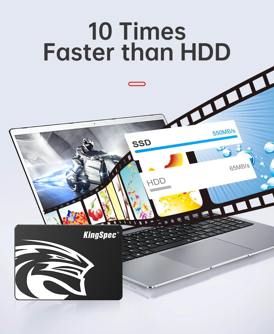 KingSpec SSD 120G 240gb 256GB 512GB 1TB Hdd 2.5 Sataiii  Hard Disk Drive for Computer Laptop Ssd Internal Hard Drive SATA Disk.