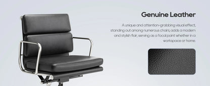 Büro Gasts tuhl gepolsterte Leder bequeme Empfangs stühle mit Rädern verstellbare drehbare rollende Büros tühle