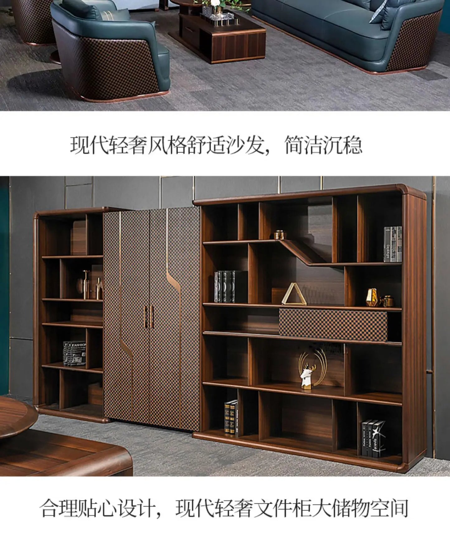 Leichter Luxus-Chef-Tisch, Chef-Schreibtisch, einfache moderne Büromöbel für Stuhlpersonen, speziell geformter kreativer Allgemein