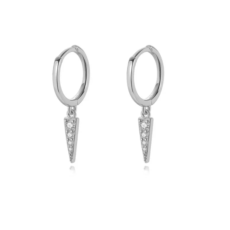 Silver Gold Color Hoop Earring Trendy Punk Hip Hop Rivet Ear Rings for Women Gothic Party Jewelry Pendientes Orecchini 2025