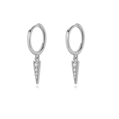 Silver Gold Color Hoop Earring Trendy Punk Hip Hop Rivet Ear Rings for Women Gothic Party Jewelry Pendientes Orecchini 2025