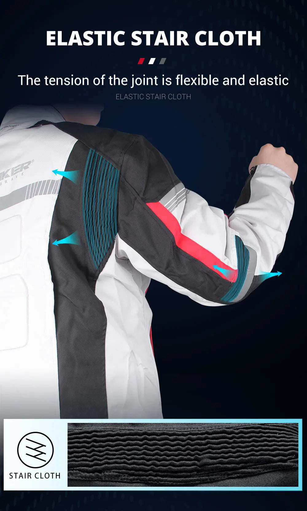 HEROBIKER Waterproof Motorcycle Jacket Man Racing Jacket Wearable Motorcycle Pants Moto Clothing With EVA Protection.