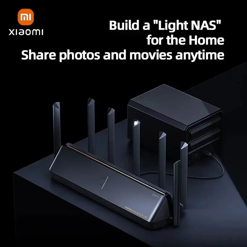 Original Xiaomi Mi Router BE7000 Tri-Band WiFi Repeater VPN 1GB Mesh USB 3.0 IPTV 4 X 2.5G Ethernet Ports Modem Signal Amplifier.