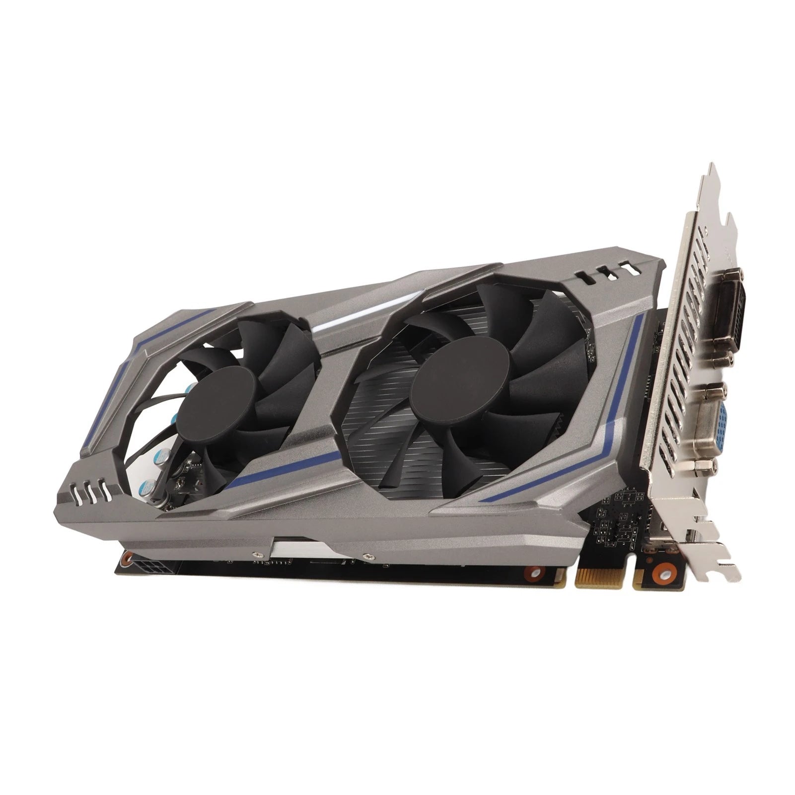 Graphics Card 128BIT GDDR5 PCI Express2.0 Double Fan Desktop PC Computer Discrete Gaming Graphics Card Double Fan Graphics Card.