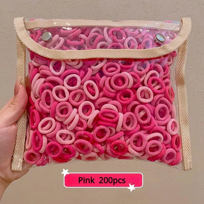 Fresh Simple Women's Hair Ties And Hair Accessories Set High Elasticity Cute Geometric Design Resin Hair Bands for African Eu....